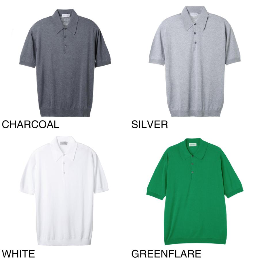 JOHN SMEDLEY（ジョンスメドレー） ニットポロシャツ ISIS シー