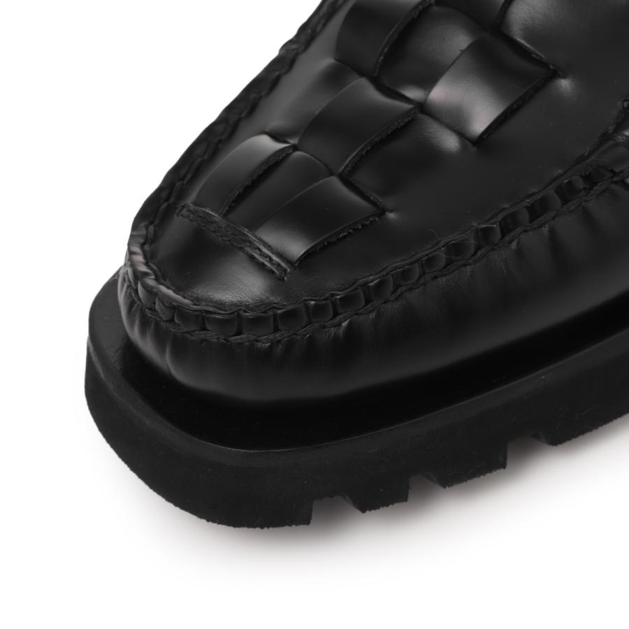 ヘリュー HEREU ローファー SOLLER SPORT Tバーローファー ブラック