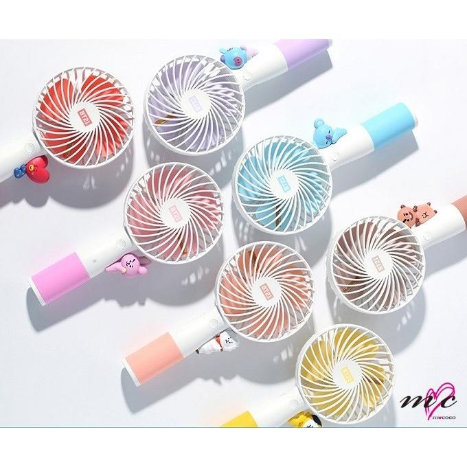 BTS 防弾少年団 BT21 公式グッズ LED HANDY FAN ミニ 扇風機 携帯