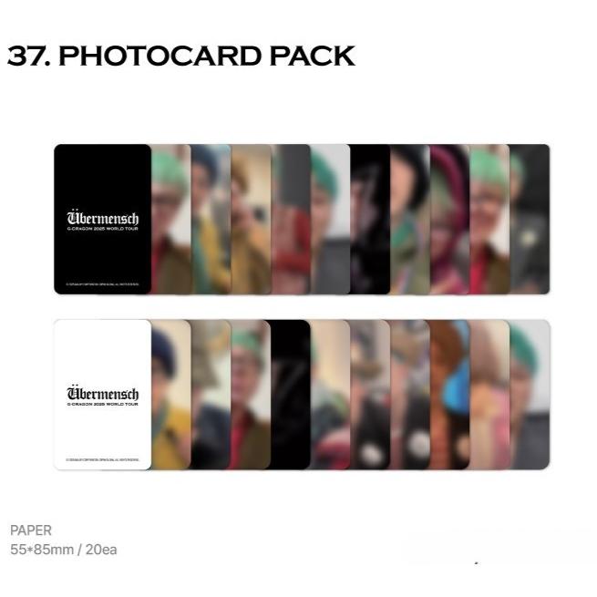G-DRAGON 公式グッズ PHOTOCARD PACK フォトカードパック / 2025 WORLD