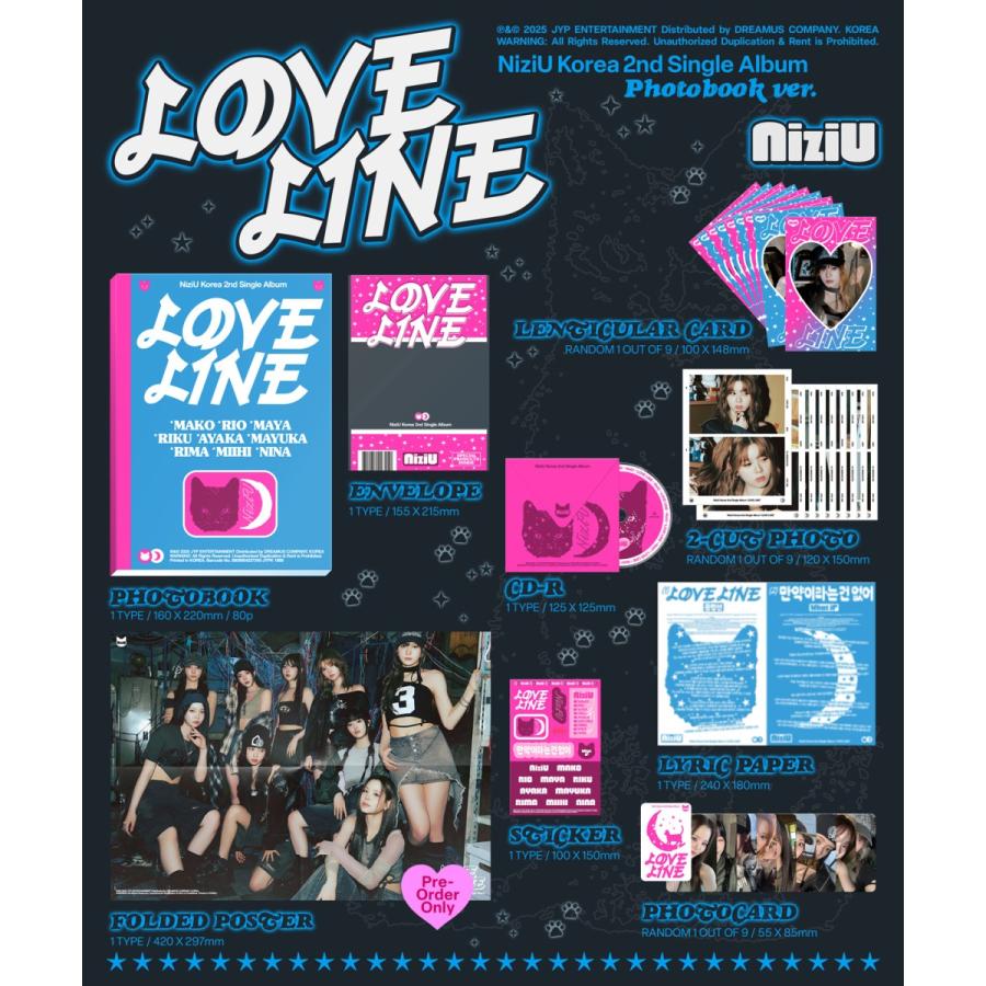 NiziU 公式グッズ - LOVE LINE (Photobook ver.) / 2nd Single Album