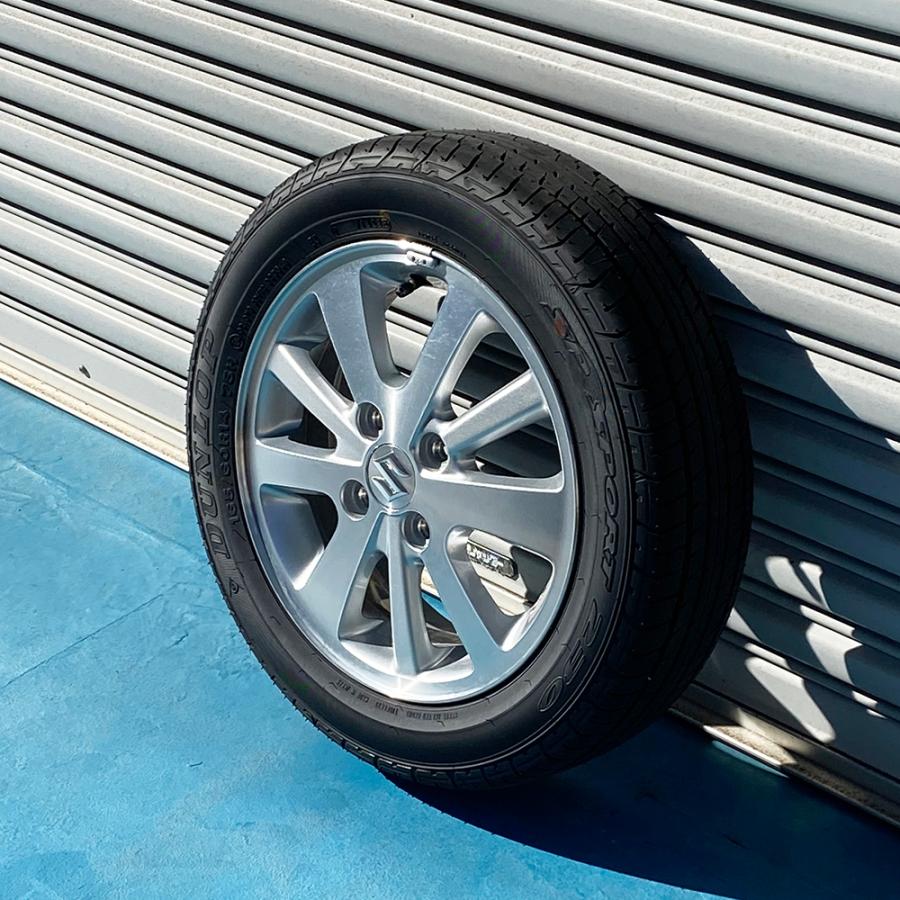 スズキ エブリィワゴン DA17W 純正タイヤ ホイール 14インチ 新車外し