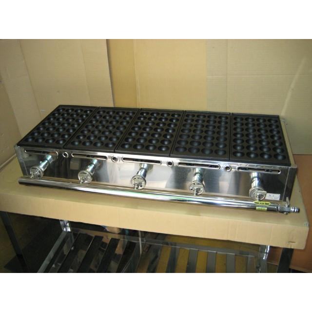業務用 たこ焼き器 5丁掛 [28穴x5連] (都市ガス用) : MDS01 - 通販