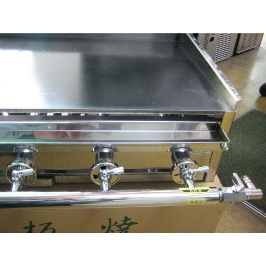 新品 AKS 業務用 ガス式 鉄板焼き器/グリドル AK-2 (卓上型) 横幅760x