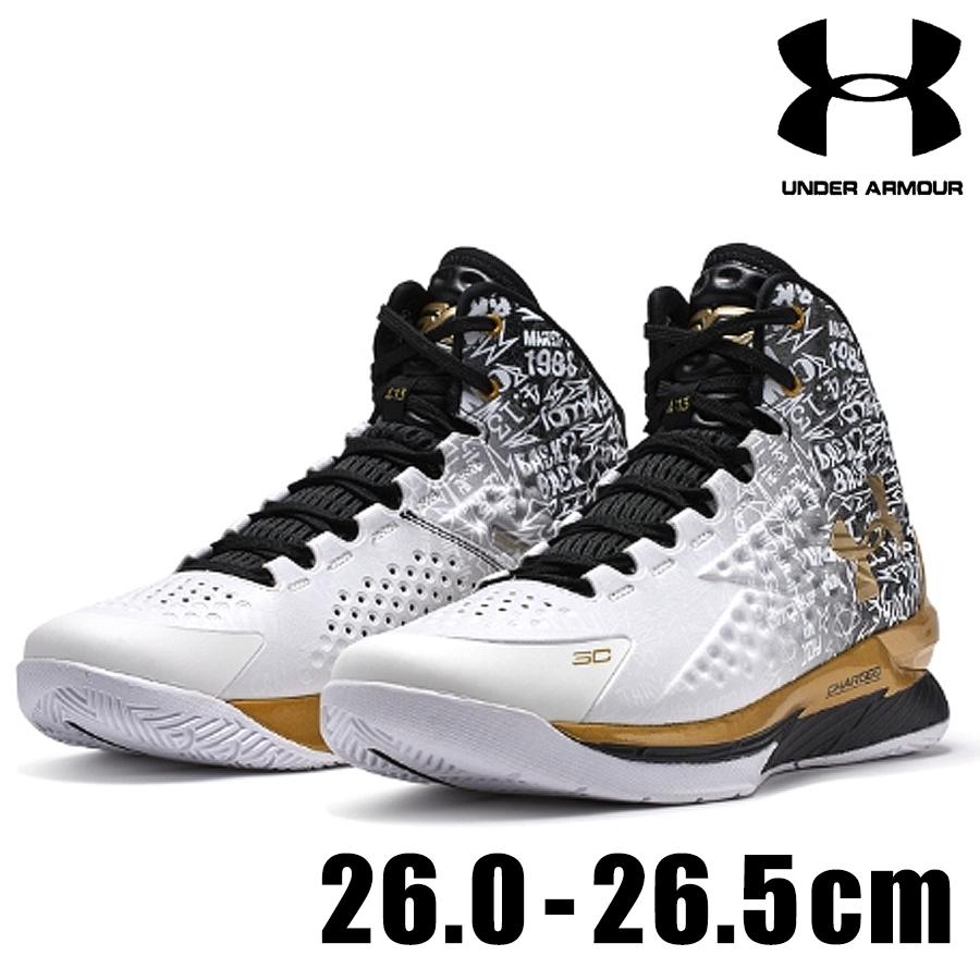カリー CURRY 1 Back to MVP メンズ ホワイト 白 金 アンダーアーマー