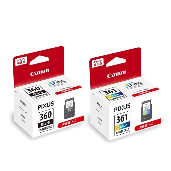 純正品セット】CANON キヤノン FINEカートリッジ BC-360XL361XL セット