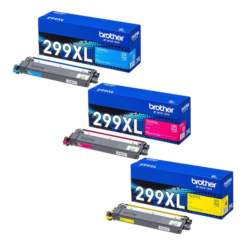 純正品3色セット ブラザー TN-299XLC/TN-299XLM/TN-299XLY 大容量(各色