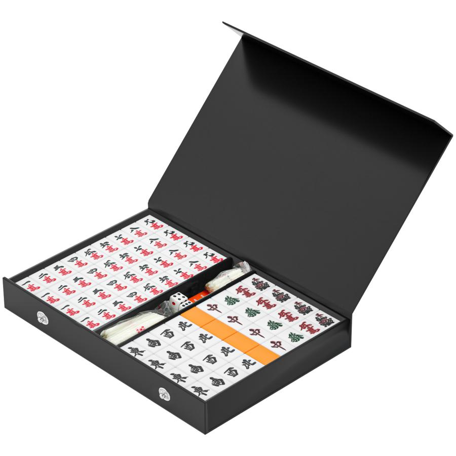 麻雀牌 収納ケース付 持ちやすい 麻雀 花牌 麻雀パイ 点棒セット 起家
