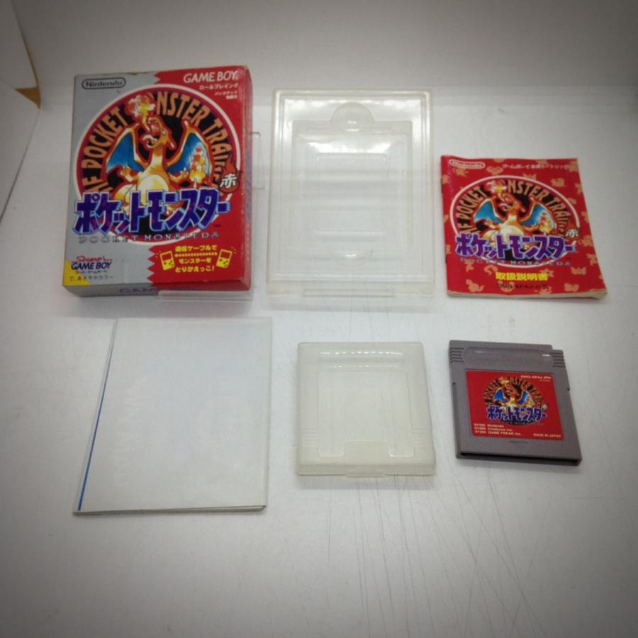 ポケットモンスター赤 マップ同梱/ゲームボーイ(GB)/中古/箱・説明書