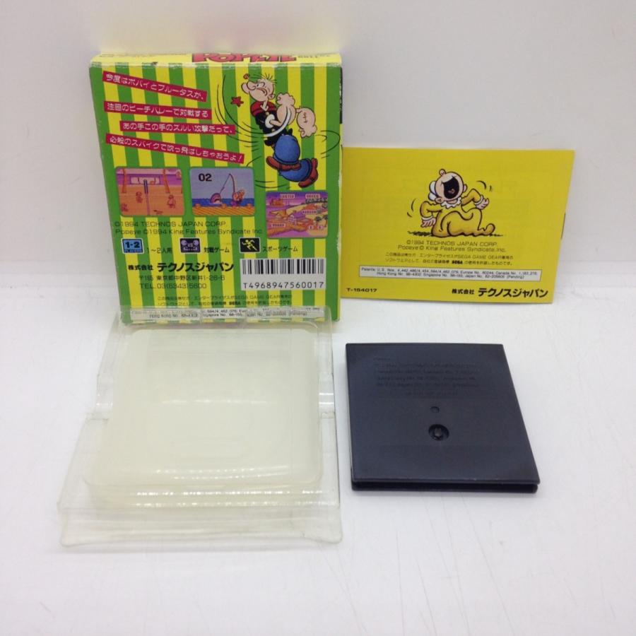 ポパイ ビーチバレー/ゲームギア(GG)/中古/箱・説明書あり : MEIKOYA