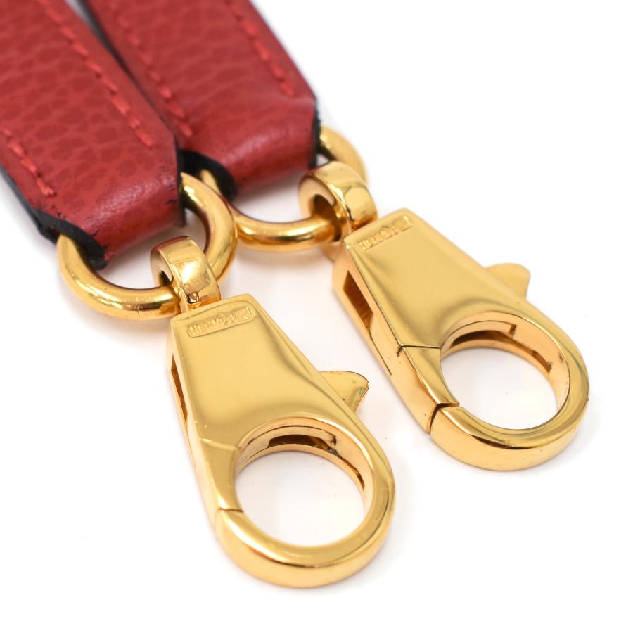HERMES（エルメス） 1点限定 ショルダーストラップ レザー レッド