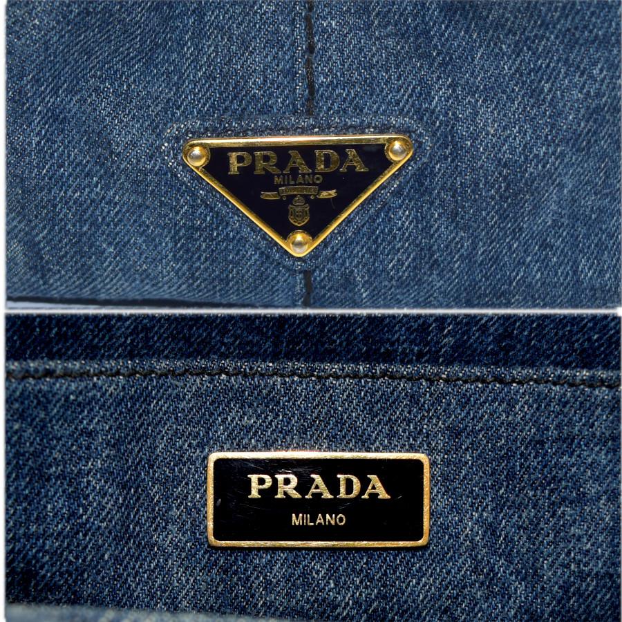PRADA（プラダ） トートバッグ カナパミニ 2wayバッグ 1BG439 デニム