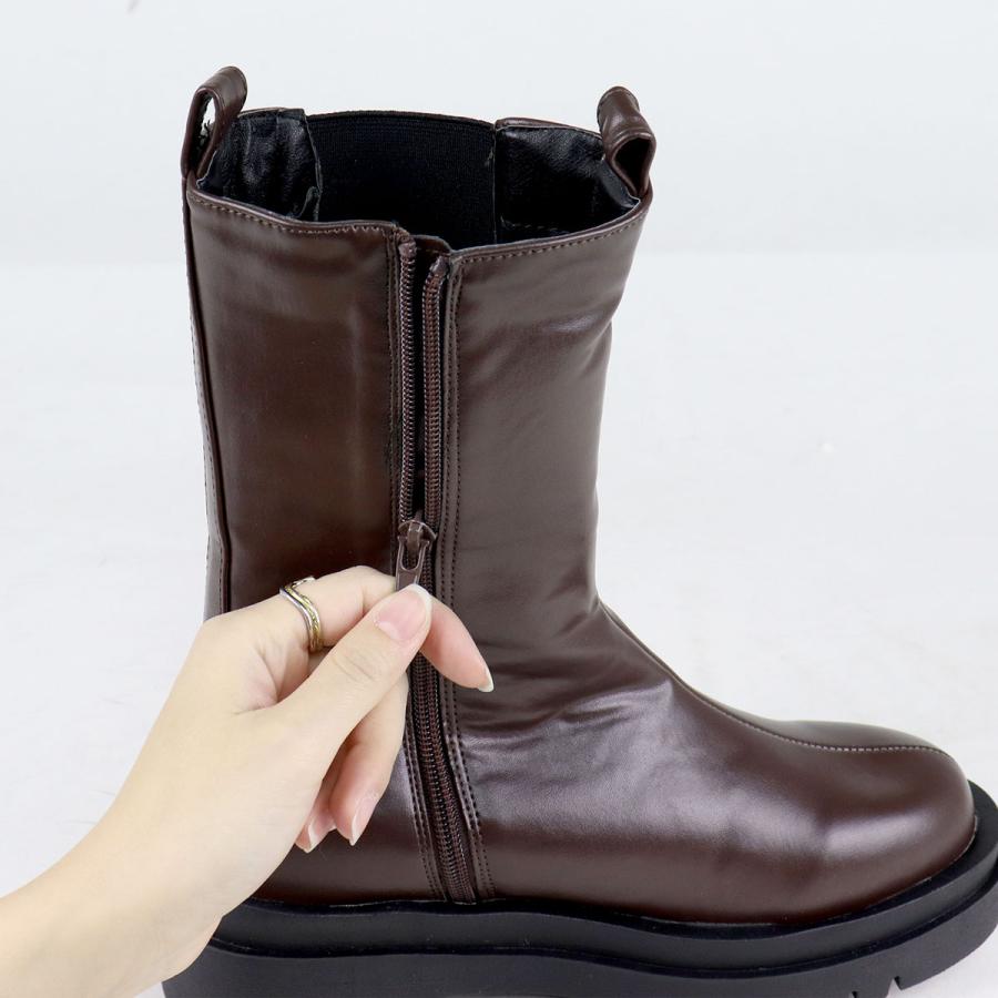 LibertyDoll（リバティードール） ブーツ レディース 厚底 黒 5cm