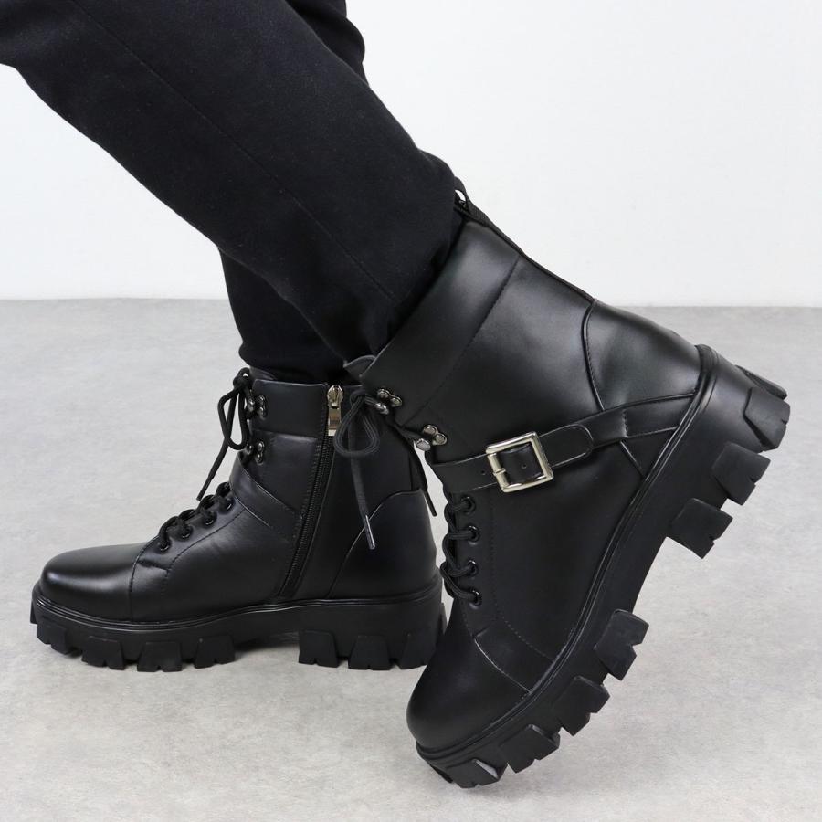 LOVEHUNTER（ラブハンター） ブーツ メンズ レースアップ 厚底 5cm