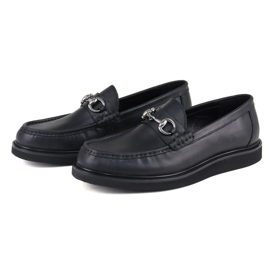 DEDESKEN（デデスケン） 革靴 メンズ 本革 黒 ローファー スリッポン