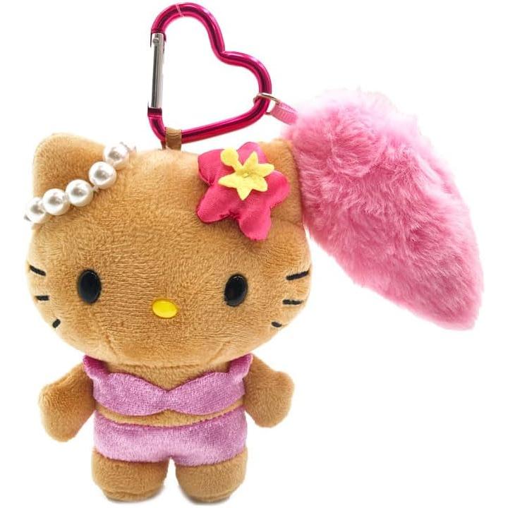 ハローキティ しっぽ付きマスコットキーホルダー 日焼け キティちゃん