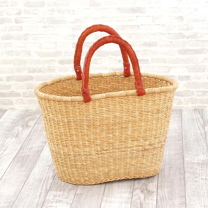 ブルキナバスケット 楕円かごバッグ M / カゴ バッグ バスケット