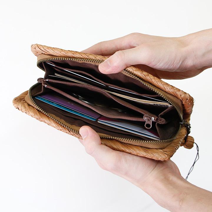 7日間返品送料無料☆1年間無償修理対応】山葡萄 長財布 網代編み