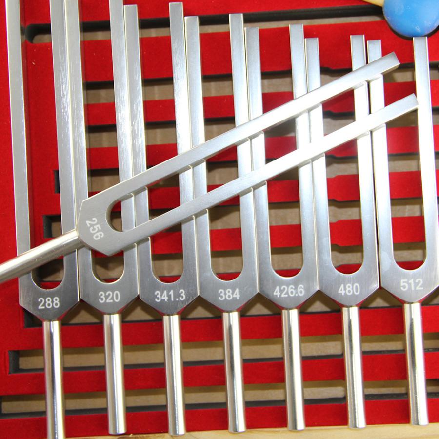 音叉 おんさ チューナー 8本セット「512Hz 〜 256Hz」 ヒーリング 癒し