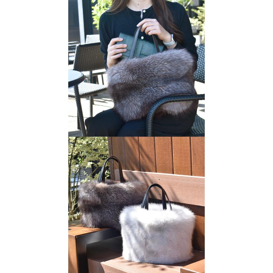 MGSABLE ファーバッグ レディース ハンドバッグ 秋冬 リアルファー