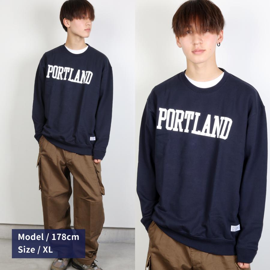 CAMPFREE スウェットトレーナー メンズ ロゴ スウェット ホワイト