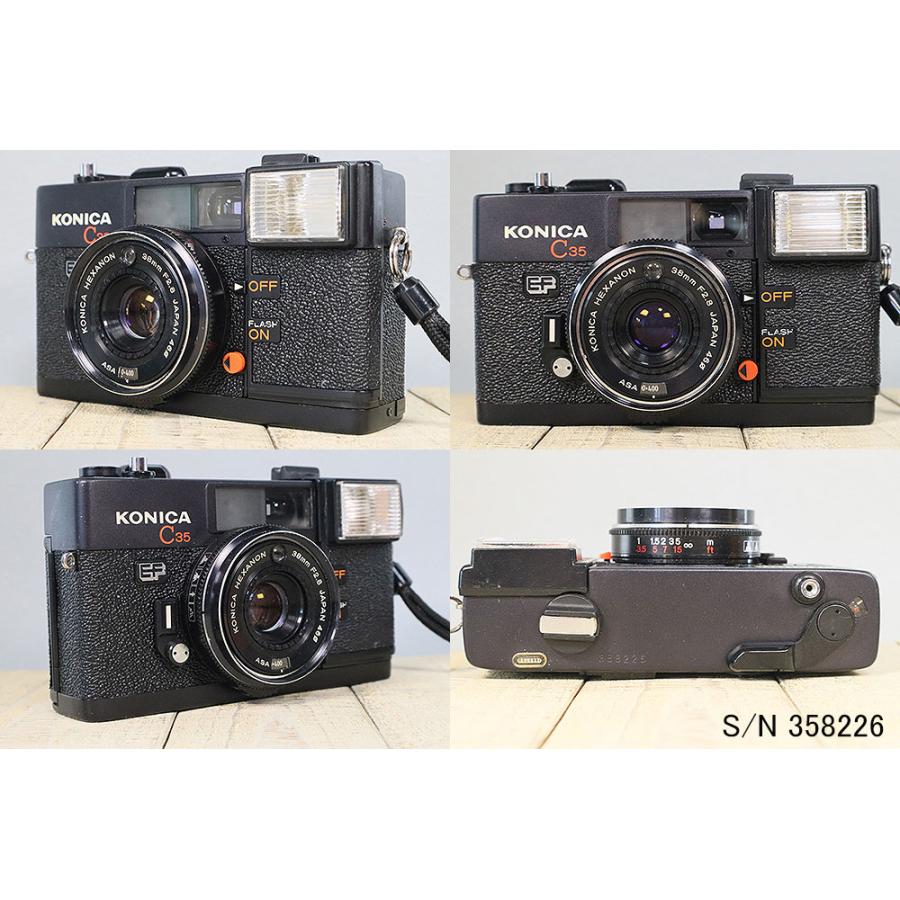 中古】【保証付 】 コニカ KONICA C35 EF S/N 1613036（ケース