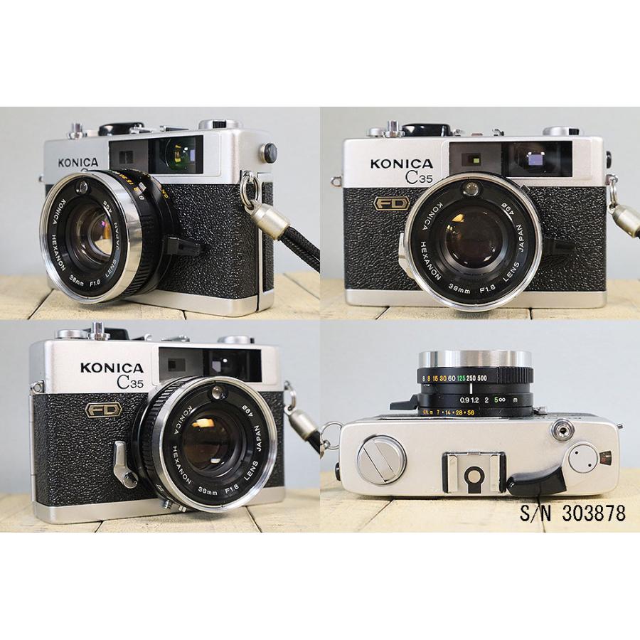 中古】【保証付 】 コニカ KONICA C35 FD S/N 303878（ケース