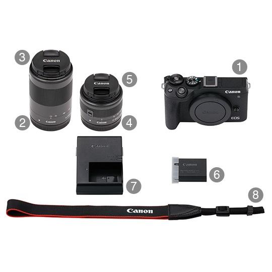 キヤノン EOS M6 Mark II (ブラック)・ダブルズームキット ブラック EF