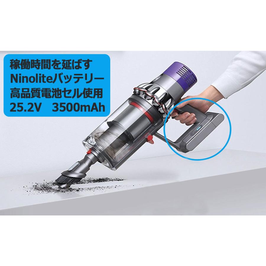 NinoLite V10 対応バッテリー Dyson SV12 シリーズ Cyclone Fluffy