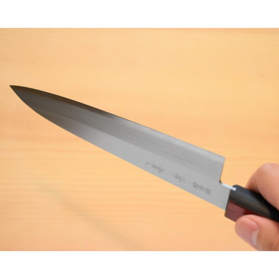 高級包丁 牛刀 180mm 青紙スーパー 割込 『兼景』 高品質 日本製