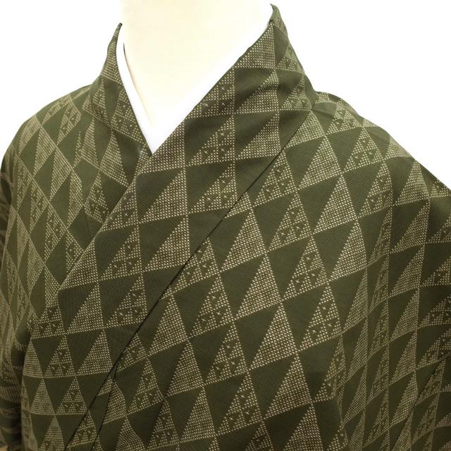 すごい値！本場大島紬 袷 着物 正絹 鬱金染 ウコン染 仙太郎草木工房