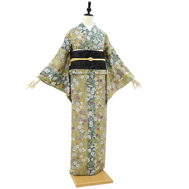 ほぼ未使用品 大変レアなペイズリー柄の袷小紋 個性的な着こなしを