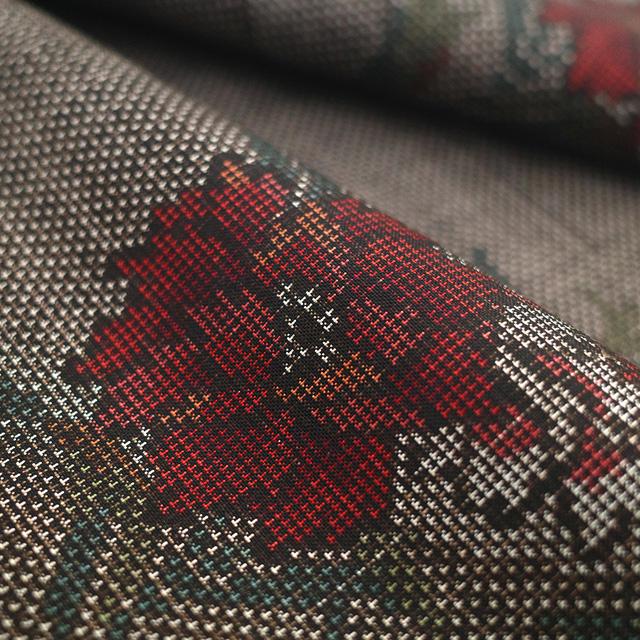 本場大島紬 着物 着尺 反物 正絹 大島紬 7マルキ カタス式 泥染め