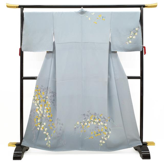 訪問着 着物 未使用 フォーマル 正絹 加賀友禅 宮野勇造 作 エニシダ