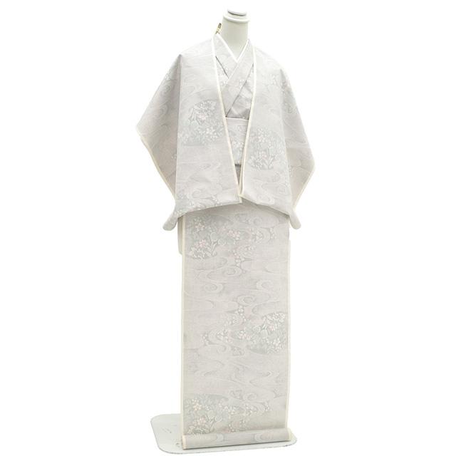 本場大島紬 着物 着尺 反物 正絹 白大島 大島紬 丸宮織物 7マルキ