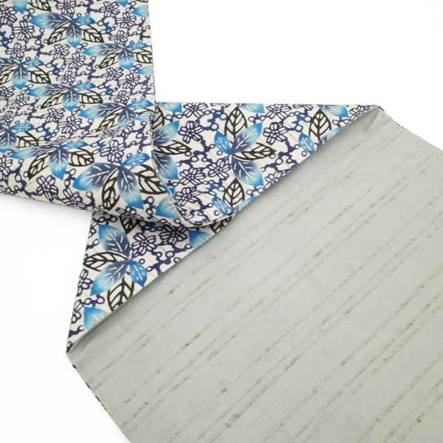 城間栄順 名古屋帯 九寸 沖縄県 琉球紅型 本場琉球紅型 びんがた オフ