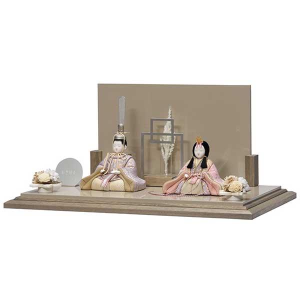 一秀 親王平飾り 雛人形 ひな人形 木目込み人形 コンパクト お雛様