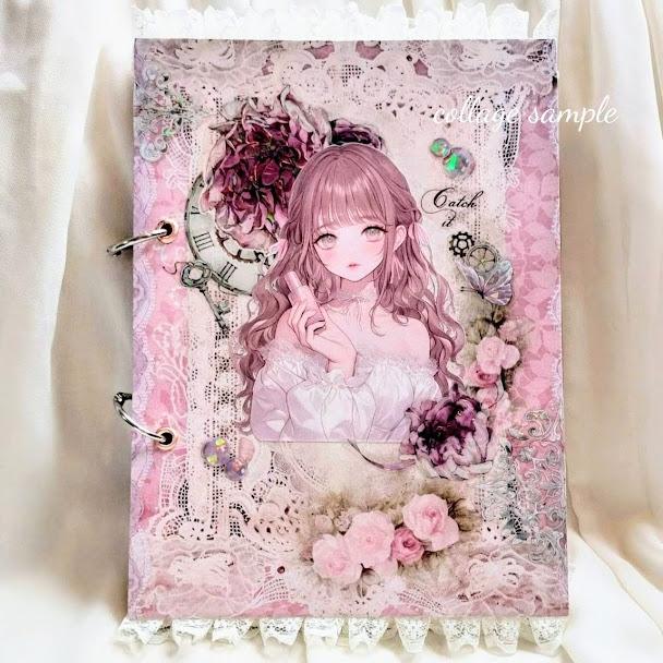 女の子シール 人 コラージュ 女の子 コラージュシール ステッカー