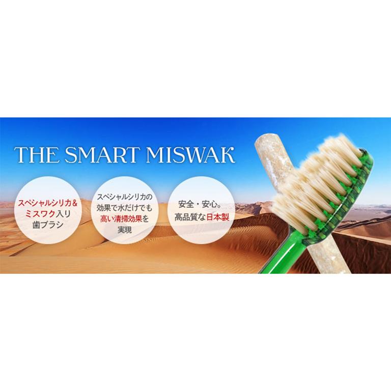 歯ブラシ The Smart Miswak 大人用 x 12本セット 歯垢 除去 歯みがき