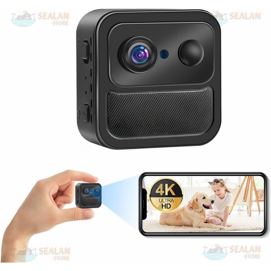 超小型カメラ 4K スマホ連動対応 wifiカメラ 動体検知 小型カメラ 50