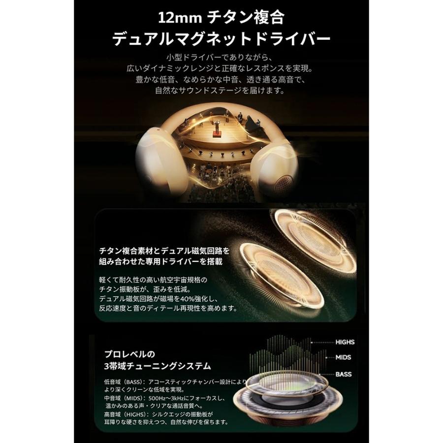 BUTTONS オープンイヤー ワイヤレス イヤホン CLIP (全2色) イヤカフ型