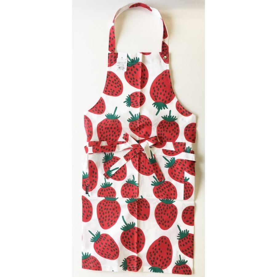 marimekko（マリメッコ） MANSIKKA エプロン マンシッカ ホワイト