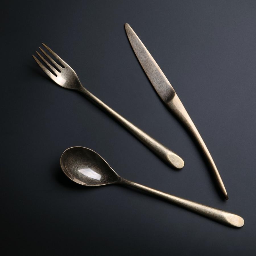 ヴィンテージ風 カトラリー アンティーク ゴールド 懐 KAI ペアセット