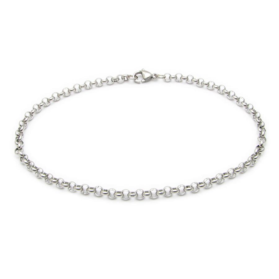 アンクレット メンズ ステンレスチェーン 太い シンプル ロール