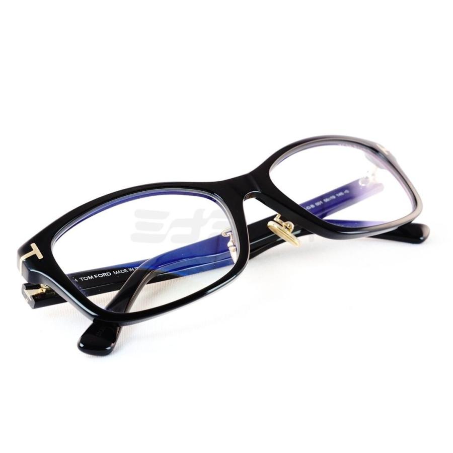 TOM FORD EYEWEAR ブルーライト カット TF5724-D-B 001 スクエア
