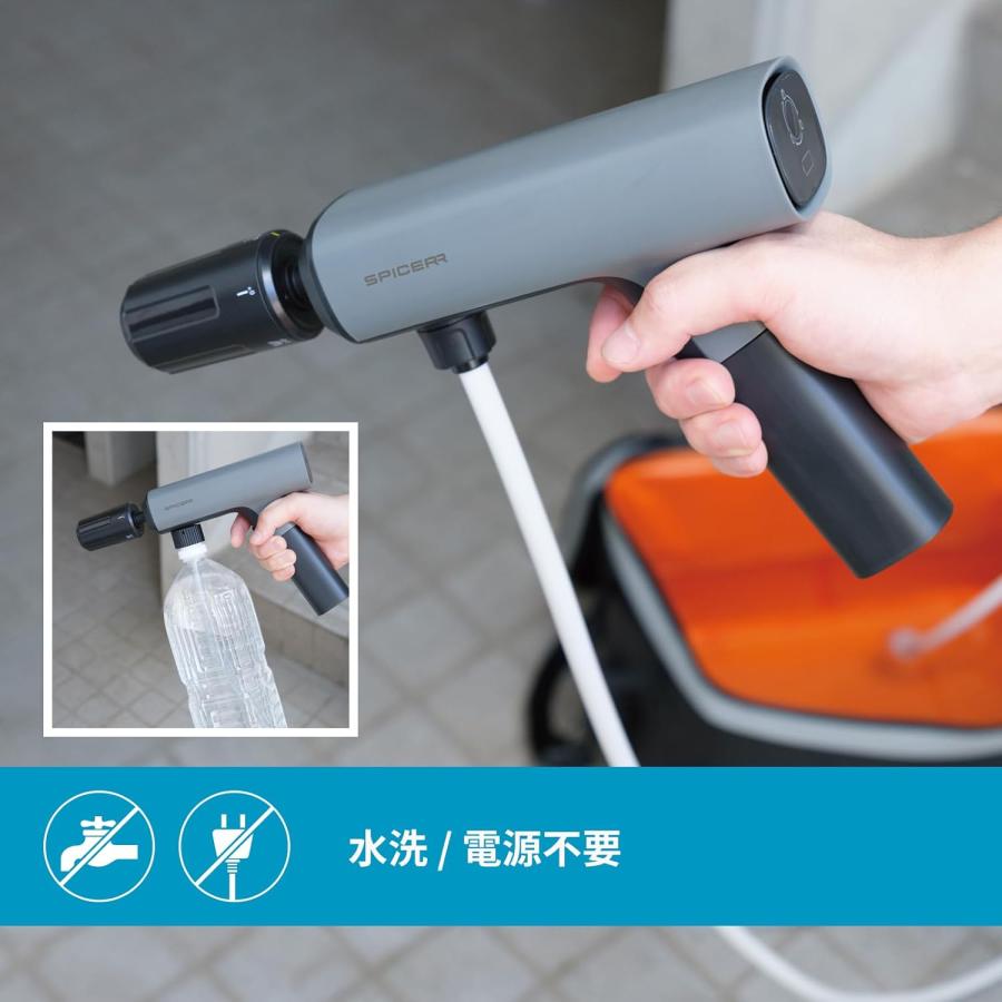 スパイサー ポケッタブル 高圧洗浄機 コードレス ハンディ ペット