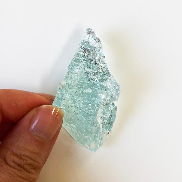 アンダラクリスタル〈シーフォーム 青 水色 気泡入り〉送料無料