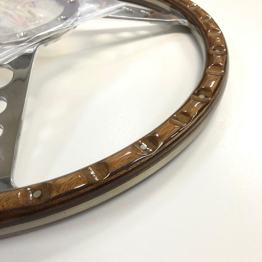 モトリタMK3ウッドステアリング・14インチ ディッシュ : ミニマルヤマ