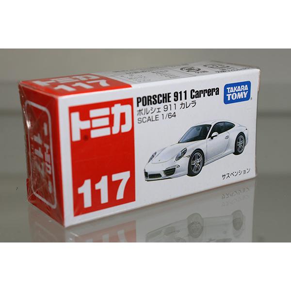 トミカ赤箱 117 ポルシェ 911 カレラ※TAKARATOMYロゴ : ミニカー