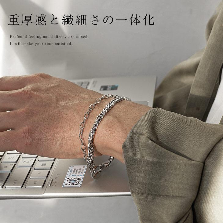 MinoriTY（マイノリティ） チェーンブレスレット メンズ シルバー
